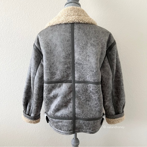 UO Urban Outfitters BDG Oversized Aviator Jacket - Picture 4 of 5